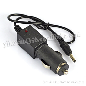 Cheapest price Manufacturer supply 12V Universal car charger with cable For led flashlight headlamp